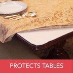 LAMINET - Deluxe Cushioned Heavy-Duty Table Pad Protector for Dining Room Table - 52" x 108" Oblong -Waterproof Vinyl Table Padding Under Tablecloth Cover for Rectangular Square Tables - Image 6