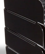 TRU RED Side-Load Stackable Plastic Letter Tray, Black, 6-Pack - Image 5