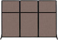 Versare Workstation Partition | Portable Wall Divider | Modern Office Cubicle | Free Standing Privacy Screen | Flexible Work Space | 99" x 70" Latte Fabric Panels by VERSARE