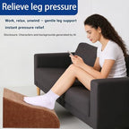 Foot Rest for Under Desk at Work, Ergonomic Under Desk Footrest with Washable Cover for Office, Home & Gaming Leg Elevation Pillow Brown - Image 5
