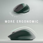 MPTOG Ergonomic Wireless Keyboard and Mouse Combo, Dark-Green Black - Image 5
