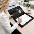 Padfolio Portfolio Binder, 3-Ring Binder with Zipper, Business Folder - Image 2