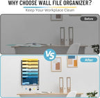 SUPEASY 7-Tier Hanging Wall File Organizer with Hooks, 2 Pack - Image 7