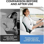 BEBAS Ergonomic Memory Foam Lumbar Support Pillow for Car, Green - Image 5