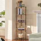 YUFAM 5-Tier Corner Shelf, Brown by YUFAM