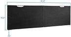 Mount-It! Under Desk Privacy Panel for Sit Stand Workstations [41 Inches Wide], with Cable Management and Organizer Pockets, Modesty Desk Skirt for Home and Office (Black) - Image 2