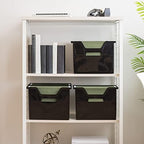 IRIS USA 6-Pack Medium Desktop File Box with Open Lid, Black - Image 4