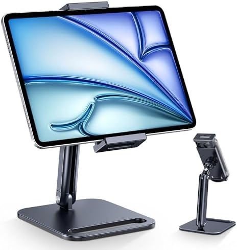 CreaDream Tablet Stand, Heavy Aluminum iPad Stand for Desk by CELLPHONESTAND
