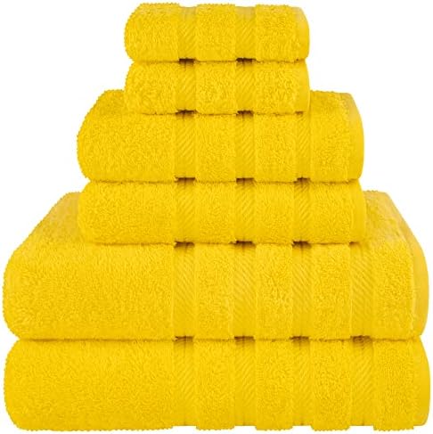 American Soft Linen 100% Cotton Luxury Turkish Towels, 6 Piece Towel Set by AmericanSoftLinen