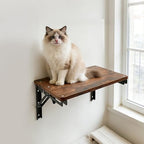 Wooden Folding Shelf Wall Mounted for Small Space, Fold Down Desk for Home - Image 2