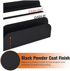 BankSupplies STEELMASTER Steel Cashier Pad Rack 10 Slot Desktop File and Paper Organizer Black Powder-Coated Finish - Image 3