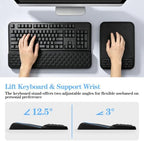 Computer Keyboard Stand with Wrist Rest and Mouse Pad Wrist Support - Image 2