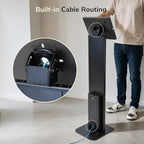 Mount-It! Anti-Theft iPad Floor Stand, Locking Kiosk Enclosure, Black - Image 5