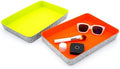 Welaxy 2-piece Office desk drawer organizer tray letter-size documents A4 paper book file Folder Holder storage bins (Orange + Green) by Welaxy