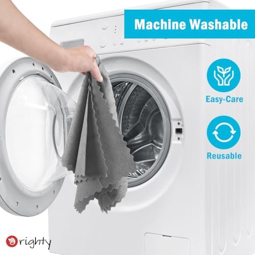 Orighty Microfiber Cleaning Cloth Bulk, 150 Pack Shop Towels 12x12in, Grey - Image 6