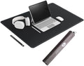 CENNBIE Leather Desk Mat Large, 43.6" x 23.6" Extended Mouse Pad (Black) by CENNBIE