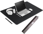CENNBIE Leather Desk Mat Large, 43.6" x 23.6" Extended Mouse Pad (Black) by CENNBIE