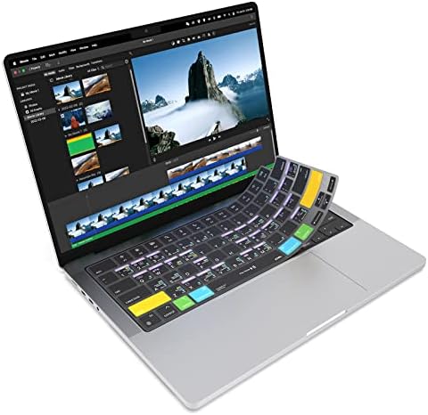 JCPal iMovie Shortcut Guide Keyboard Cover for Apple MacBook Pro/Air/Neo by JCPal