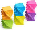 Sticky Notes 3x3 in, Bright Colors Self-Stick Pads, 48 Pads, 90 Sheets/Pad by Unknown