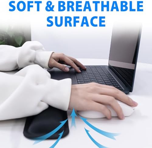 Cyberguys! Ergonomic Keyboard Wrist Rest and Mouse Pad Set - Image 5