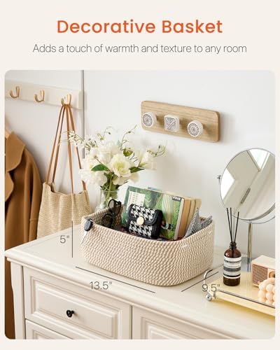 KALLAX Small Woven Storage Basket for Organizing, 13.5x9.5x5 inches, 3 Pack - Image 2