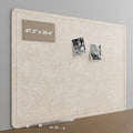 Felt Bulletin Board for Wall 48" x 36" Unfolded Size, Large Frameless Felt Pin Board, Soft Cork Board Alternative for Office, Home Planning, Notes, Photos & Wall Decor, Foldable Shipping, Easy Install by CreateYourIdealSpace