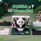 3D Calendar Memo Pad 2027,Time Piece Calendar,Desk Calendar 3D Art Notepad With Pen Holder,DIY Desktop Decoration Festival Gift For School Office Home(Panda) - Image 2