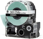 Epson LABELWORKS 236BWPX Label Tape - Black on White - 1.5" (36mm), 30ft - Image 5