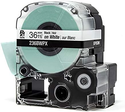 Epson LABELWORKS 236BWPX PET Tape Cartridge - Black on White Industrial Label Maker Tape - 1.5" (36MM) Wide, 30 ft (Pack of 3) - Image 4