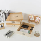 Soul & Lane - Geometric Check Scrapbook Storage Boxes with Lids, Set of 3 - Image 6