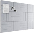 Bumusty 48" x 36" Large Cork Board Alternative, Soft Gray by BUMUSTY