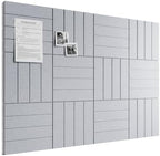 Bumusty 48" x 36" Large Cork Board Alternative, Soft Gray by BUMUSTY