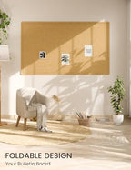Fluxynara 59" x 35.4" Large Bulletin Board, Mustard Yellow - Image 6