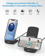 NANAMI Wireless Charger 2 Pack, 10W Nightstand Fast Cordless Charging Stand - Image 4