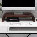 Anji Mountain Monitor Stand for Desk - Desktop Organizer & Laptop Riser, Ergonomic Monitor Riser, Space-Saving, Durable, Easy Assembly & Ideal for Home & Office, Walnut, Classic by AnjiMountain