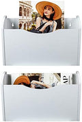 PAG-Mass Wall File Holder Wall Mounted Wood Hanging File Organizer for Office, 2 Pockets, White by PAG