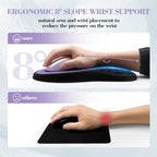 Wrist Rest for Computer Keyboard and Mouse Pad Set with Massage Design - Image 4