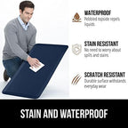 GORILLA GRIP Cushioned Antifatigue Kitchen Mat for Floor, 58x20, Navy - Image 4