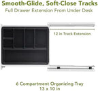 Perfect Posture Under Desk Drawer 13" x 13" Pen Organizer & Desk Storage - Image 6