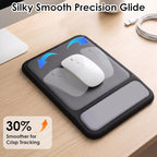 3-in-1 Ergonomic Keyboard Stand & Mouse Pad Set with Wrist Rest, Black - Image 4