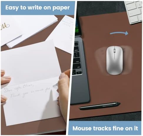 Desk Mat Wireless Charging Mouse Pad Large 32x16 Journey Desk Pad Mat with Wireless Charger Waterproof Leather Computer Mat with Phone Charger Mousepad Non-Slip for Keyboard and Mouse - Image 4