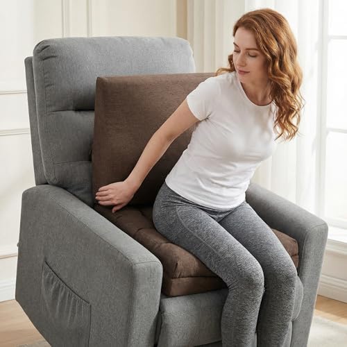 baibu Memory Foam Recliner Cushion with Lumbar Pillow, 20 x 20 x 5 in,Brown - Image 2