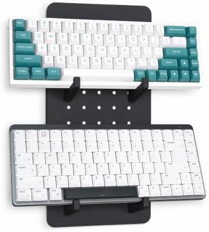 Keyboard Wall Mount Organizer with Metal Pegboard, Keyboard Display Rack by Unknown