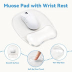 Gel Wrist Rest for Keyboard,Clear Keyboard Wrist Rest and Gel Mouse Pad Set - Image 4