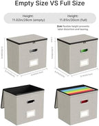 Oterri File Box Small 2-Pack Mesh Pockets Hanging Organizer for Letter-Size - Image 3