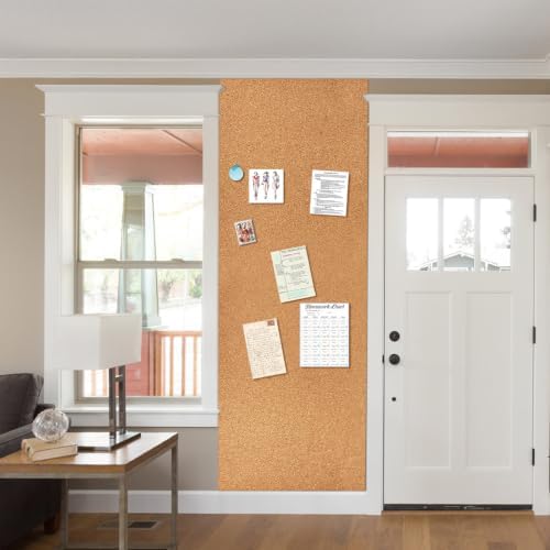 Cork Board Roll, 1/4 inch Thick Cork Boards for Walls, 70x35 inches Cork Board Rolls Bulletin Boards for Home School Officel(6mm,Roll,90180) - Image 5