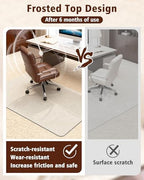 Soimeat Hard Frosted Office Chair Mat for High Pile Carpet & Hardwood Floor - Image 5