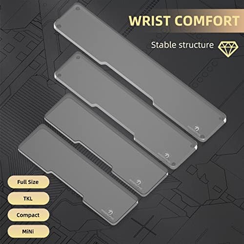 Acrylic Keyboard Wrist Rest - Full Size 100% Keyboard- Mechanical Keyboards Ergonomic Palm Rest for Computer Keyboard,Anti-Slip Base,Wrist Pad for Laptop,Office & Home-Easy Typing - Image 7