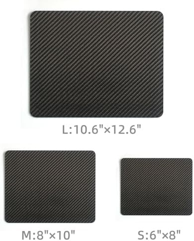 Multipurpose Carbon Fiber Mouse Pad - Hard, Thin, and Lightweight for Office, Gaming, and Daily Computer Use on Desk or Lap (Forged, Medium) - Image 2