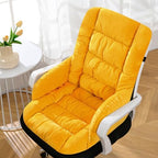 Desk Chair Cushion Office Chair Pad with High Back Support Seat Cushion with Non-Slip Bottom for Office Car Home Dining Room Kitchen by Gujuja